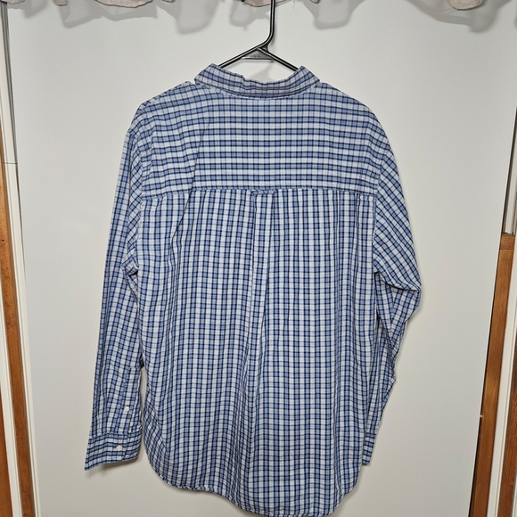 Chaps EUC Men's Blue Plaid Shirt • Size L - Picture 2 of 11